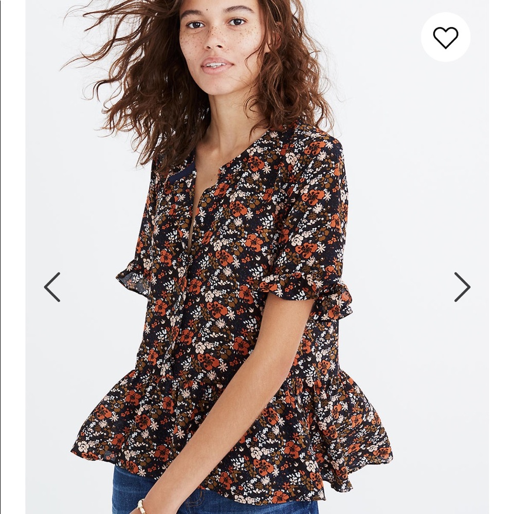 Madewell will studio silk top